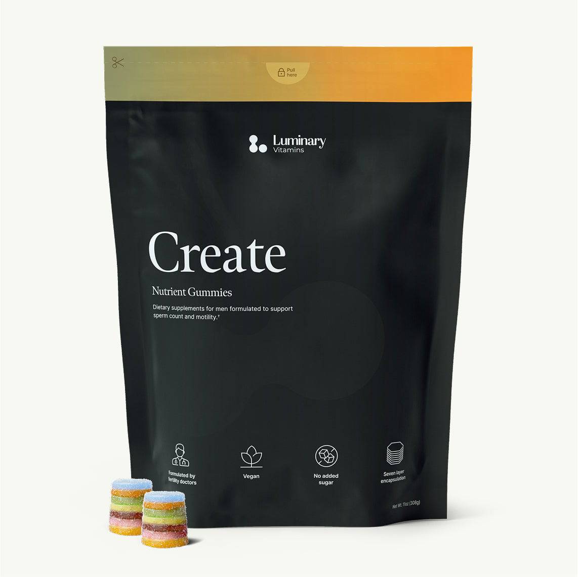 Sperm Support Gummies (CoQ10 + L-Carnitine + Lycopene) | Luminary Sperm Support Gummies (CoQ10 + L-Carnitine + Lycopene) | Luminary